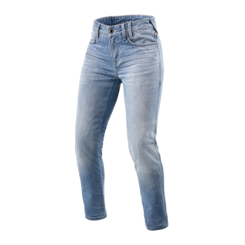 REV'IT! Shelby 2 Lady SK, Motorjeans dames, Lichtblauw used lengte 30
